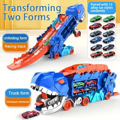 🚗 Transport Dinosaur Truck with Foldable Sliding